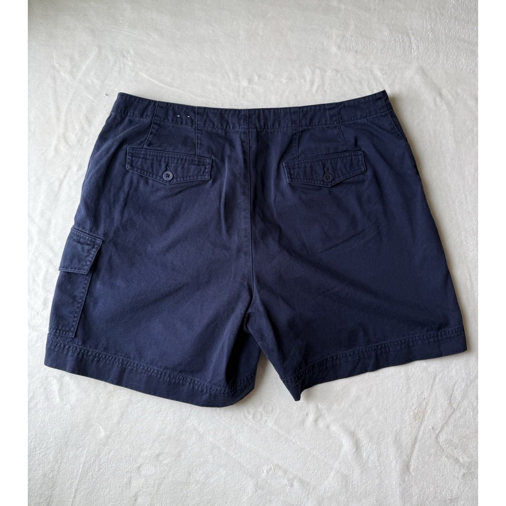 Dressbarn 100% Cotton Size 14 Navy Blue Pocket Chino Shorts - Picture 6 of 7